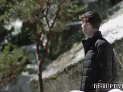 Handsome stud Adam Ramzi ties up Troye Jacobs to bounce on his big dick