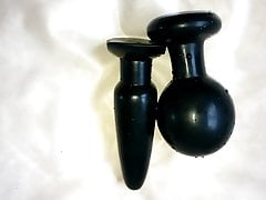 2 godes pour une bonne dilatation  2 dildos for good dilatio