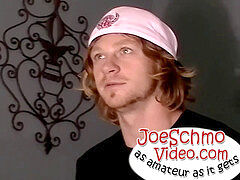 heterosexual Nimrod unclothes and shows off his dick for a gargle