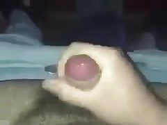 Big spurt of cum on my hairy