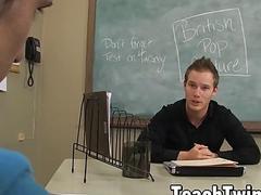Teacher ass breeds cute student twink