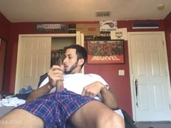 Brian Bonerz gets tied up and pleasures himself