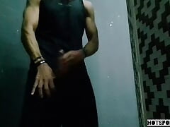 Risky Public Pleasure: Hot Guy Strokes His Big Cock in Full View!