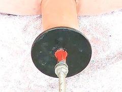 Closeup machine ass fuck
