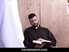Catholic Twink Altar Boy Fucked By Dildo And Dick By Priest