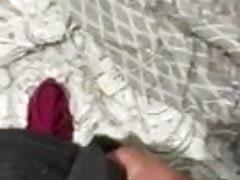 Perverted son use pants To jerk off