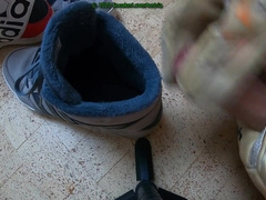 Jizzing in Unshaved Adidas Hardcourt