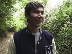 Jared Wanks In The Woods With Some Assistance From Max