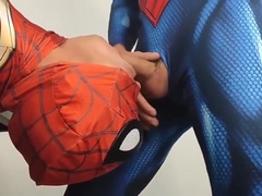 Big Cock Superheroes Bareback Threesome
