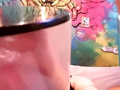 Dancing and pumping extreme inside biggest tube 2stage size