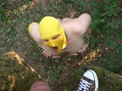 Pissing Master Uses Slave Outdoors for Pleasure 2