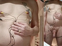 Compilation of Estim cumshots featuring masturbation, sadism, and masochism