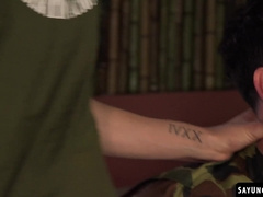 Dimitry Simonit enjoys the hazing fuck with two cadets for confession