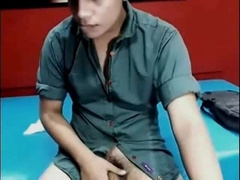 Skinny Amateur Strips on Webcam