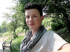 Raven-haired hoe gets banged in the butt