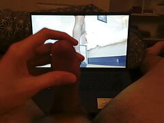 Jerking my fat dick to some heels