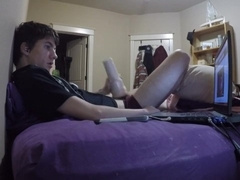 School Stud with his Fleshlight