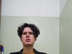 Curly Fellow Steaming Stroking