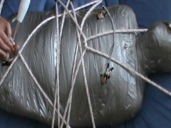 Mummified man enjoys cbt session