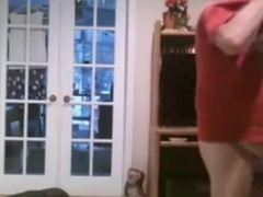 Fat Daddy Strips and Strokes on Webcam 3
