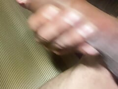 solo masturbation with a nice big load of cum