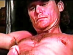 Mature bear is in great shape and has a cock that's ready to burst