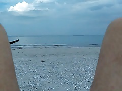 Small Dick Loser Nude on the Beach