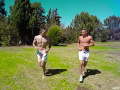 Jayden Marcos And Justin Matthews In Work Out My Dick