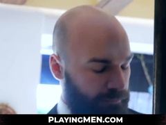 PlayingMen.com - Businessmen take off their suits for a molten and spunky bang-out sesh