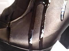 Cum Over Misguided Platform Peeptoe Mules