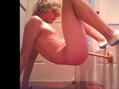 blond lad Takes Plunger In His caboose