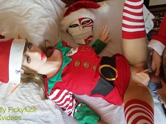 Xmas bevy desire Pixie elf Lovemaking gal Screwing Ahegao face Dillydolly Fickyfuck