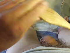 Saturday foreskin - wooden spoon