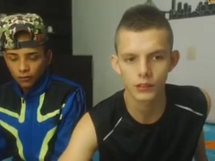 Two Latino Boy Totally Smooth Masturbates