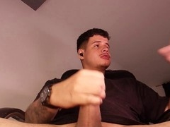 Teenager, big cock masturbate, big dick latino