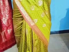 Wear saree and do fune