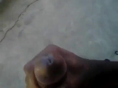 Big Black Dick cumming in Public 2