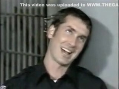 Crazy male in best uniform, hunks homo sex video