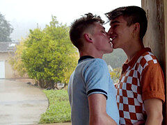 NextDoorTwink - Fit teen fellows tearing up In The Rain