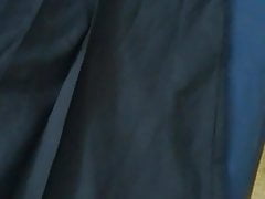 Jizz on Women Kyudo Hakama from Japanese girl