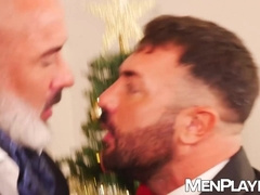 Obedient butler Max deepthroats his master Adam Francos cock for Xmas