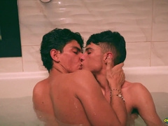 Red-Hot Twunk Andres ZP Humping Dave Lion's Excellent Culo No Condom And Coating Him In Jism