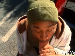 Watch these two hot black dudes go wild on each other's brains!