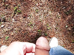 jack off in woods
