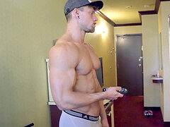 Maskurbate Str8 French hunk has a ginormous pink cigar