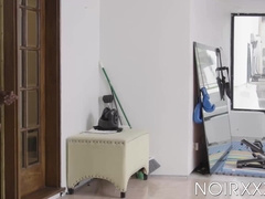 Muscled Adrian Hart oils my body so he can smoothly insert his cock into me