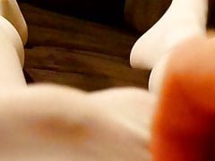 Alan Close up cum shot in pantyhose