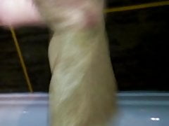 filling sock whit cum