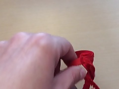 Red little thong