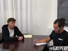 Feeding my huge meat to this hungry security guard Brett Baker so I can walk away fre